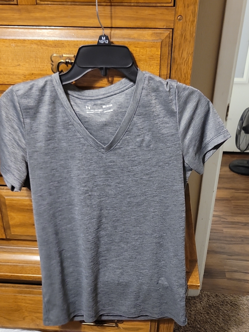 Under Armour Heather Gray V-Neck Women's Performance Tee
